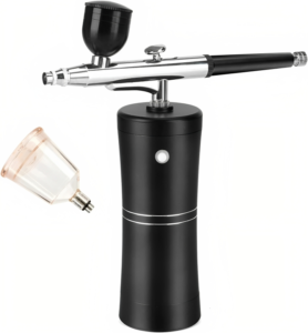 Barber Airbrush System (Black, Red)