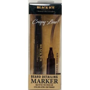 Black Ice Professional Beard Detailing Marker Dark Brown
