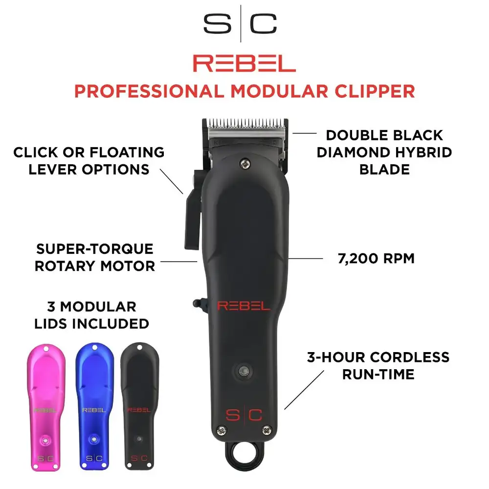 StyleCraft Rebel Super-Torque Cordless Hair Clipper - Image 3