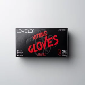 L3VEL3 Professional Nitrile Gloves (Red, Lime, Orange)